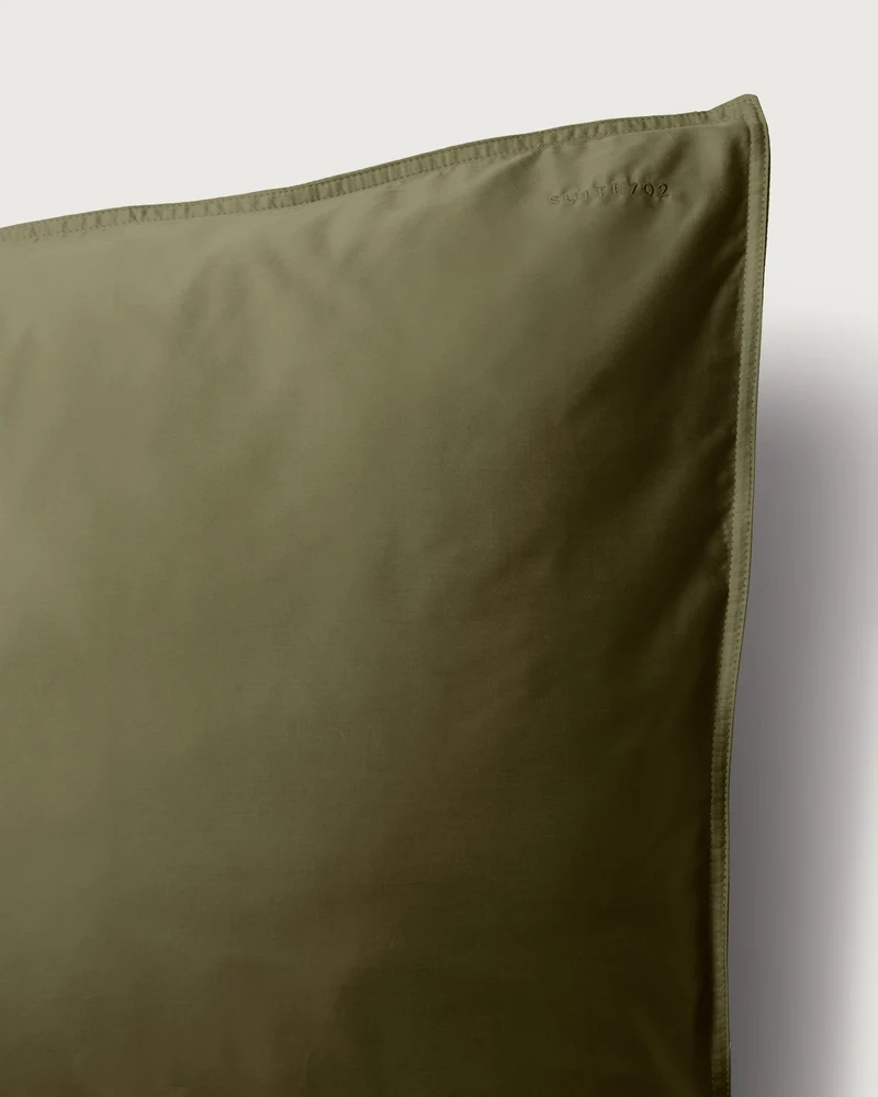 Pillowcase Satin Khaki Green